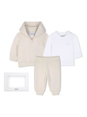 BOSS Cream Hoodies, Joggers, and T-Shirt Set - Image 1 of 8