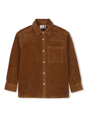 Timberland Brown Corduroy Long Sleeve Shirt - Image 3 of 5