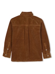 Timberland Brown Corduroy Long Sleeve Shirt - Image 4 of 5