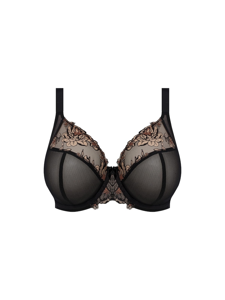 Elomi Teagan Underwire Plunge Black Bra - Image 4 of 4