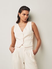 Paige Iris White Waistcoat - Image 1 of 8