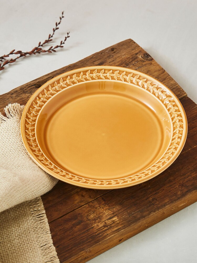 Portmeirion Set of 4 Yellow Botanic Garden Harmony Plates - Image 1 of 4 Portmeirion Set of 4 Yellow Botanic Garden Harmony Plates - Image 1 of 4