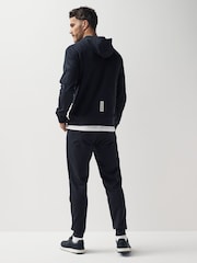Emporio Armani EA7 Navy Overhead Hooded 100% Cotton Tracksuit - Image 2 of 7