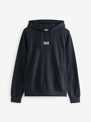 Emporio Armani EA7 Navy Overhead Hooded 100% Cotton Tracksuit - Image 6 of 7
