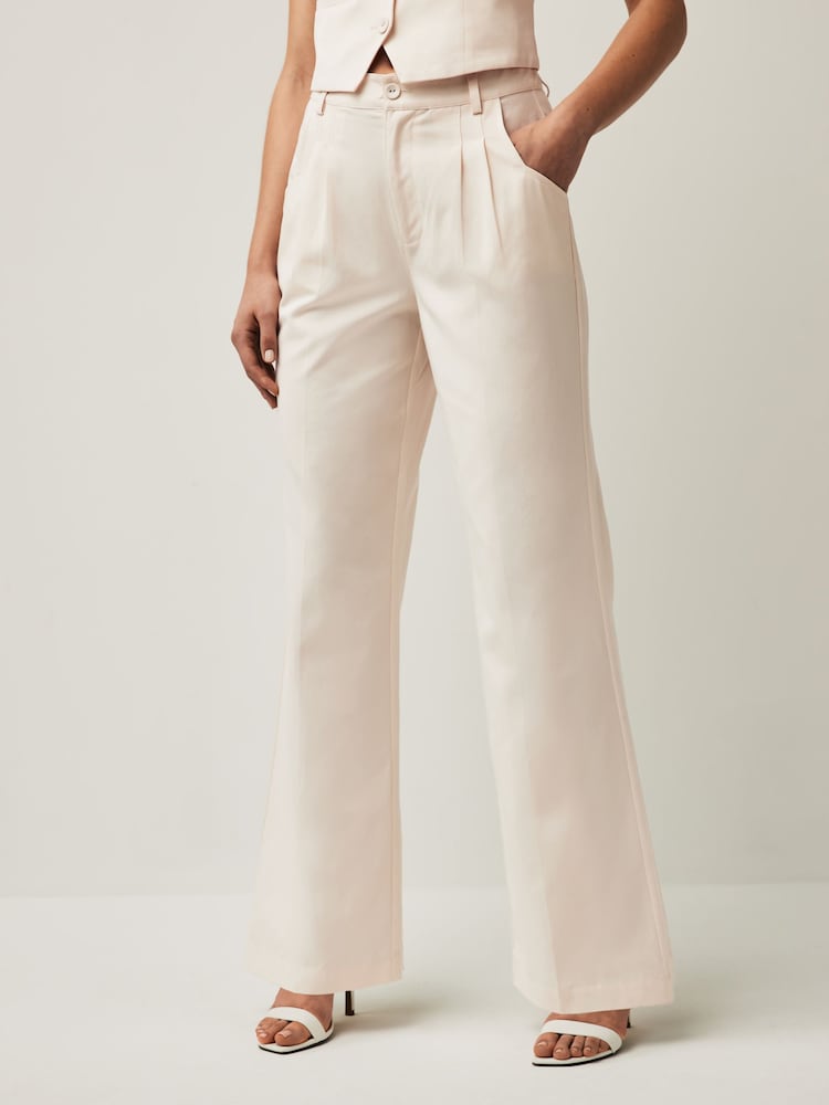 Paige Merano Wide Leg White Trousers - Image 2 of 5