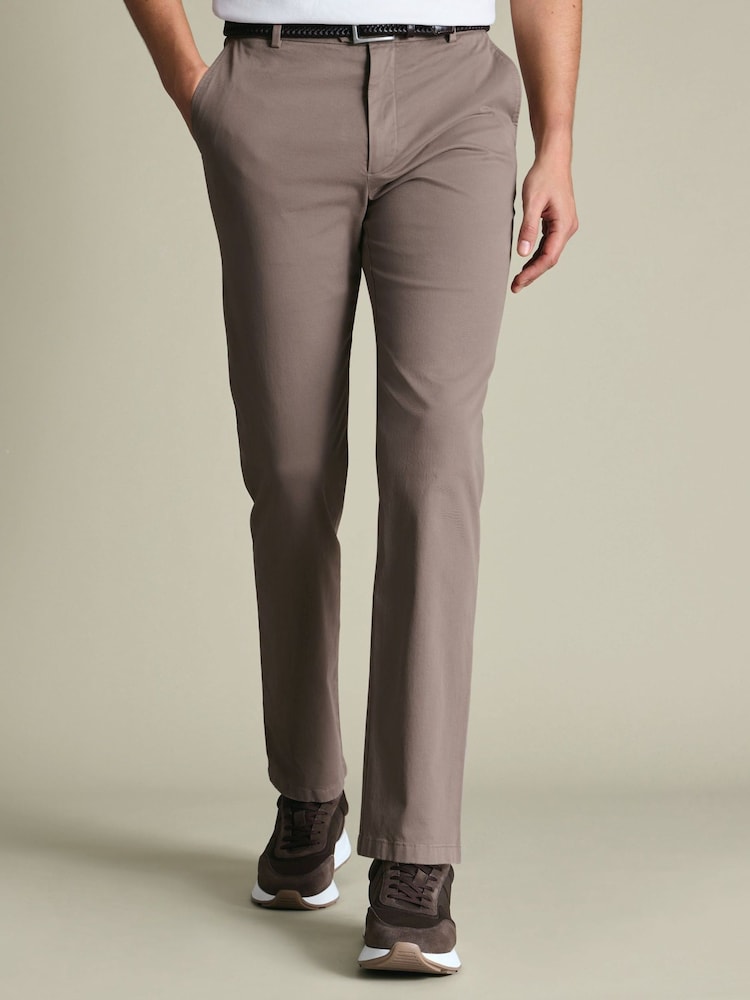Charles Tyrwhitt Natural Slim Fit Washed Chinos Trousers - Image 1 of 6 Charles Tyrwhitt Natural Slim Fit Washed Chinos Trousers - Image 1 of 6