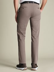 Charles Tyrwhitt Natural Slim Fit Washed Chinos Trousers - Image 4 of 6