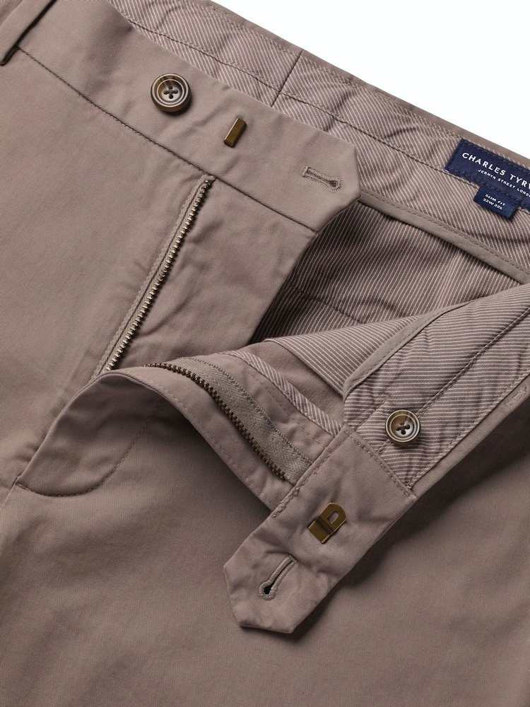 Charles Tyrwhitt Natural Slim Fit Washed Chinos Trousers - Image 6 of 6 Charles Tyrwhitt Natural Slim Fit Washed Chinos Trousers - Image 6 of 6