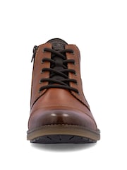 Rieker Brown Rieker Boots Lace-up & inside Zip - Image 5 of 6