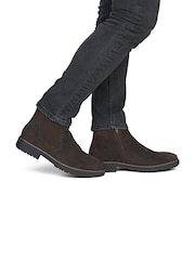 Rieker Brown Elastic & Inside Zip Boots - Image 1 of 7
