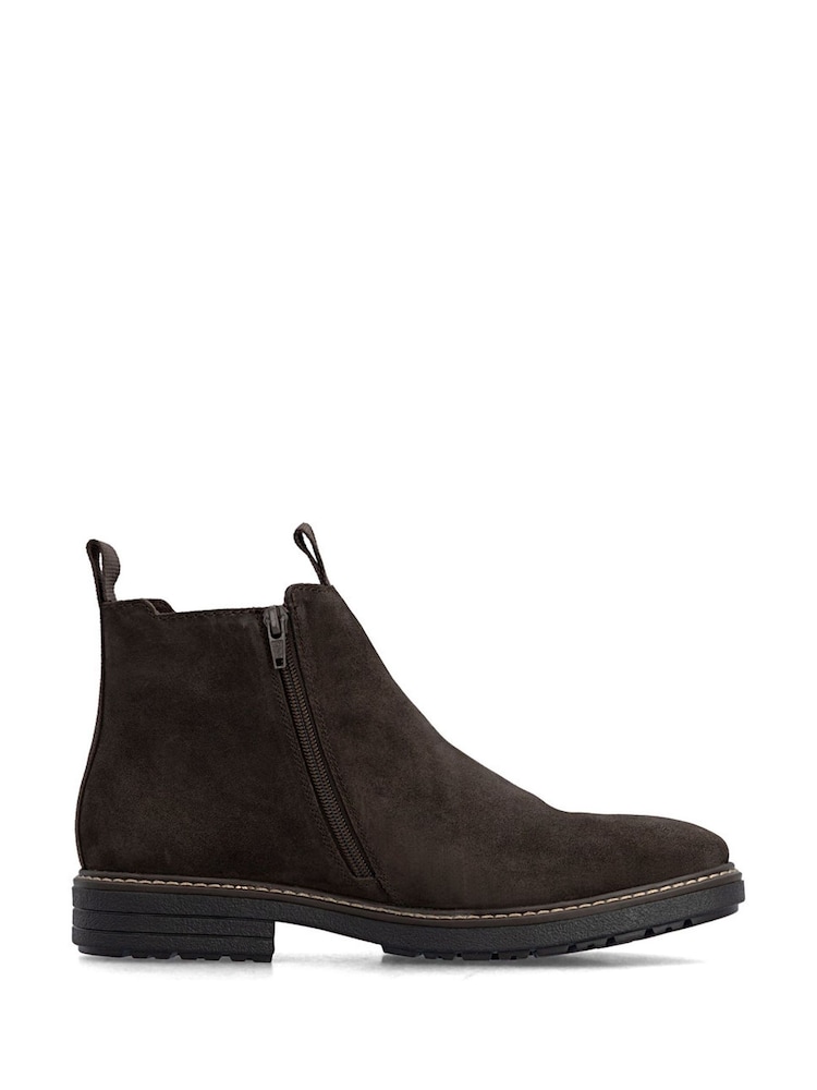 Rieker Brown Elastic & Inside Zip Boots - Image 2 of 7 Rieker Brown Elastic & Inside Zip Boots - Image 2 of 7