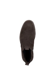 Rieker Brown Elastic & Inside Zip Boots - Image 4 of 7