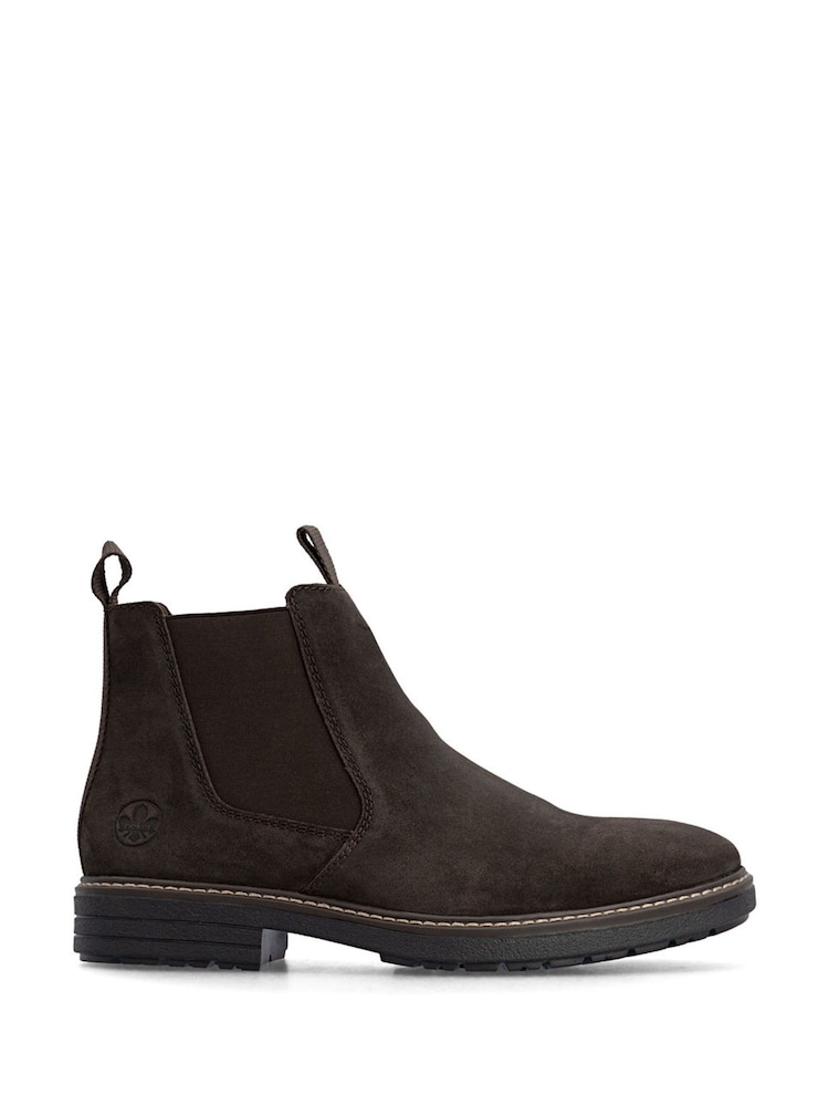 Rieker Brown Elastic & Inside Zip Boots - Image 7 of 7 Rieker Brown Elastic & Inside Zip Boots - Image 7 of 7