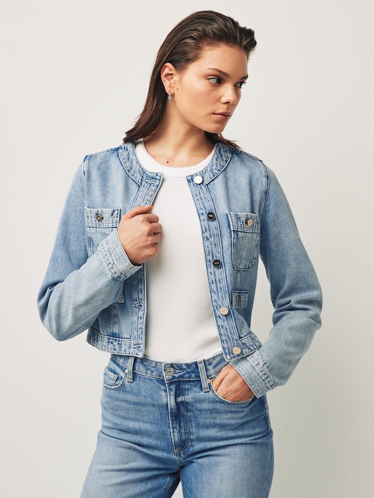 Paige Blue Kiya Denim Jacket - Image 1 of 2 Paige Blue Kiya Denim Jacket - Image 1 of 2