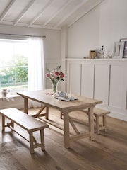Shabby Chic by Rachel Ashwell® Reclaimed Pine Loretta Extendable 6 To 8 Seater Dining Table - Image 2 of 8