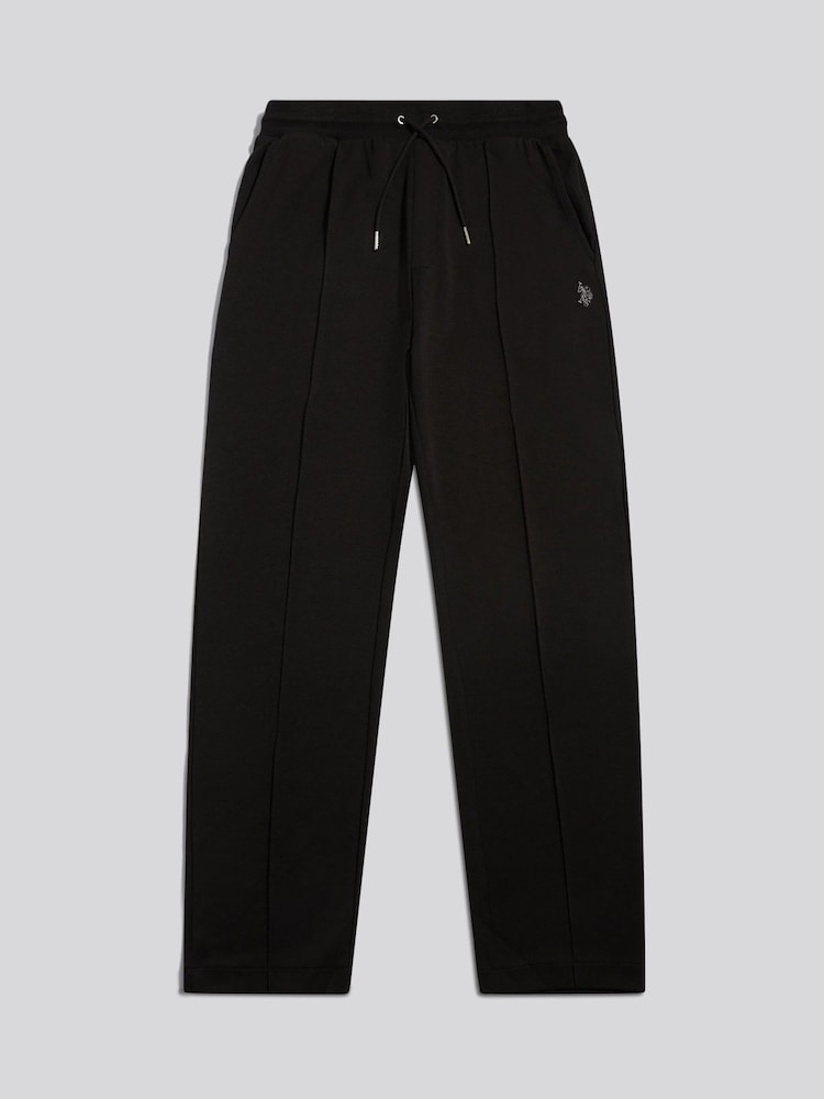 Melns - U.S. Polo Assn. Interlock Pintuck Joggers - Attēls 1 no 3