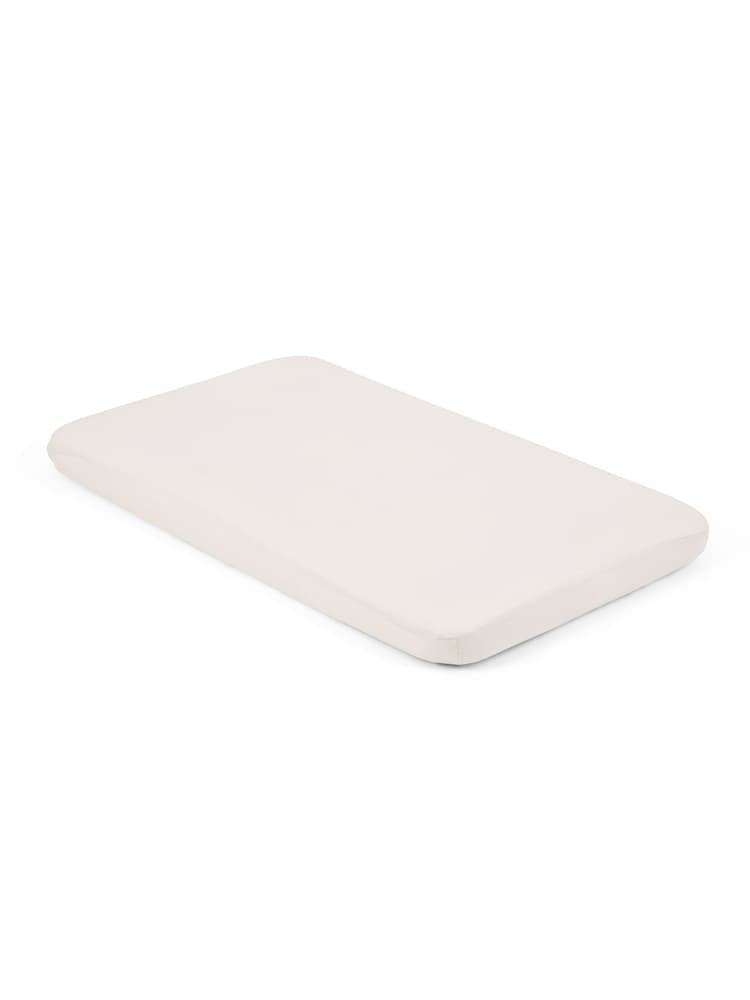 Joie White Moonbeam Roomie Glide Cotton Fitted Sheet - Image 1 of 2