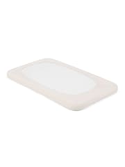 Joie White Moonbeam Roomie Glide Cotton Fitted Sheet - Image 2 of 2