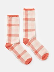 Joules Excellent Everyday Red Ankle Socks - Image 1 of 3