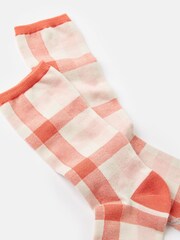 Joules Excellent Everyday Red Ankle Socks - Image 3 of 3