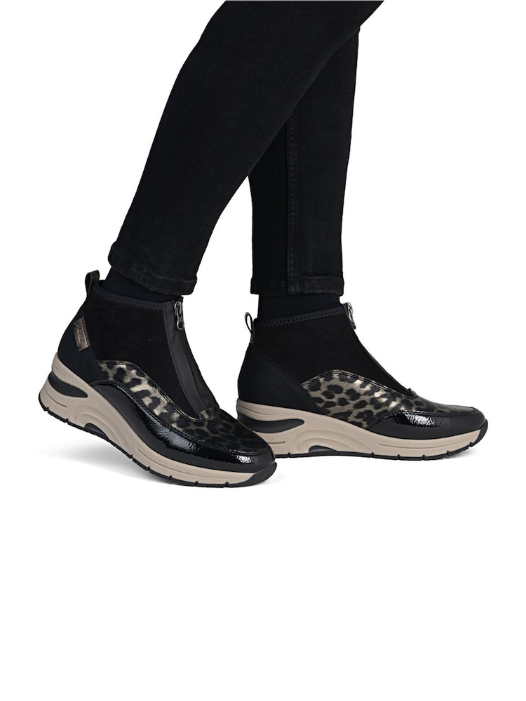 Rieker Black Rieker Boots Zipper - Image 1 of 7 Rieker Black Rieker Boots Zipper - Image 1 of 7