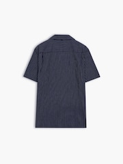 French Connection Pinstripe Button Chest Pocket Short Sleeve Shirt - Изображение 4 5