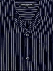 French Connection Pinstripe Button Chest Pocket Short Sleeve Shirt - Изображение 5 5