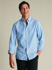 Charles Tyrwhitt түймелі, жуылған Oxford классикалық жейдесі - 7суретінің 1 суреті