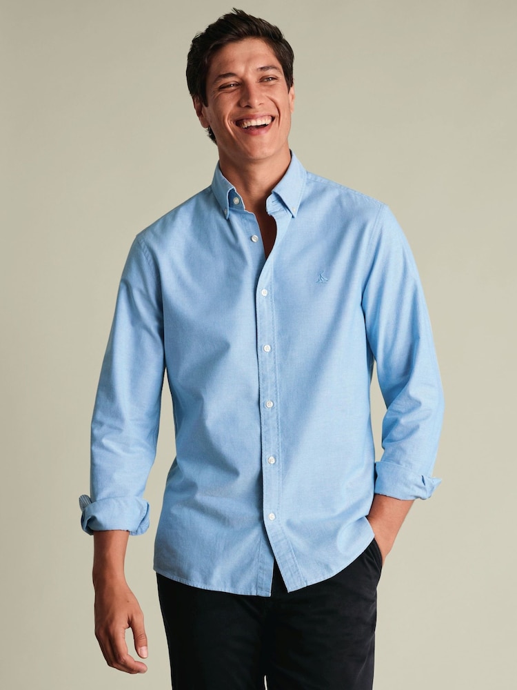 Charles Tyrwhitt түймелі, жуылған Oxford классикалық жейдесі - 7суретінің 1 суреті