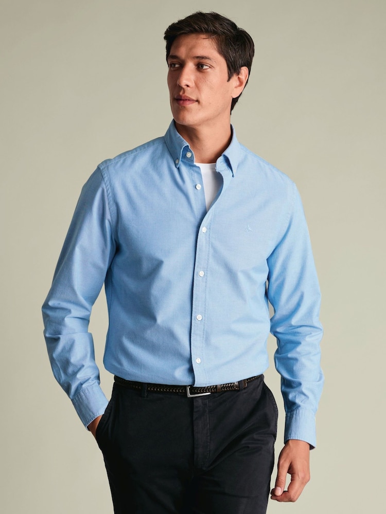 Charles Tyrwhitt түймелі, жуылған Oxford классикалық жейдесі - 7суретінің 2 суреті