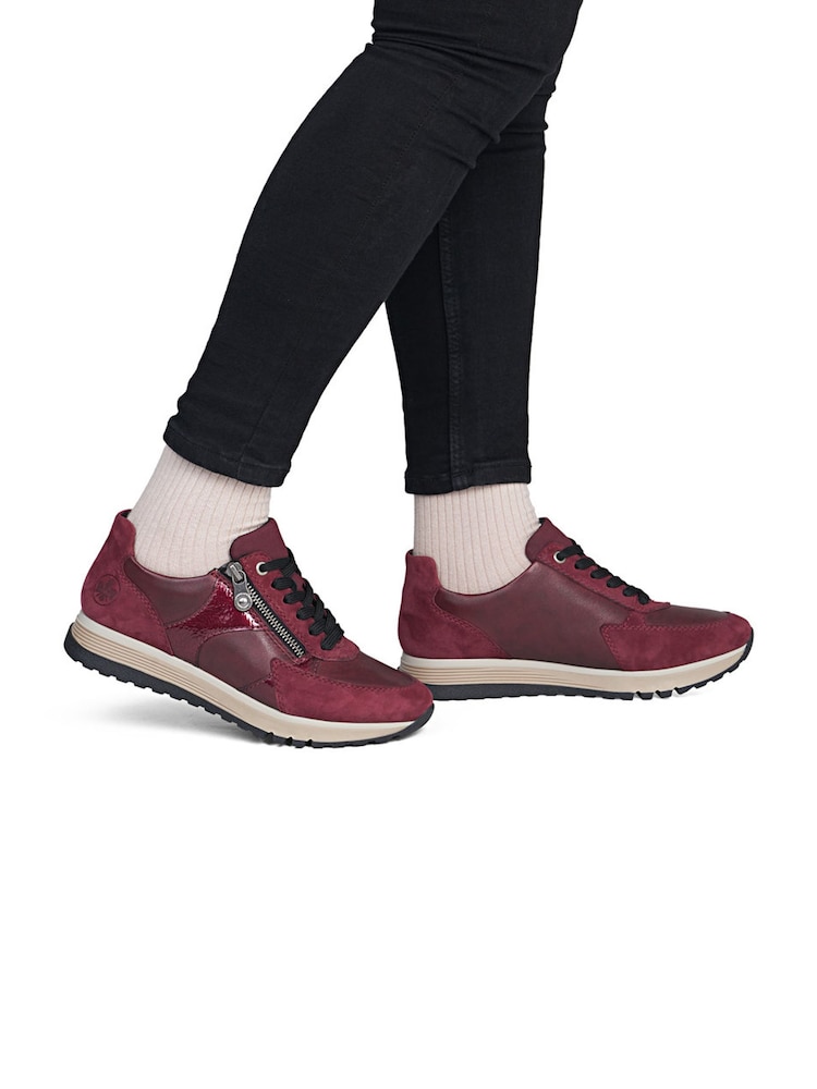 Rieker Red Trainers Lace-up & Zip - Image 1 of 7