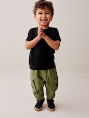 Khaki Green Animals Cargo Trousers (3mths-7yrs) - Image 2 of 7
