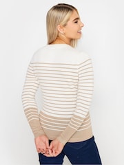 M&Co Natural Striped Jumper - Image 3 of 4