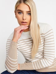 M&Co Natural Striped Jumper - Image 4 of 4