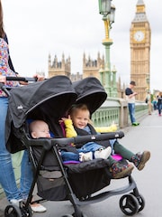 Joie Pink Aire Twin Pushchair - Image 1 of 6