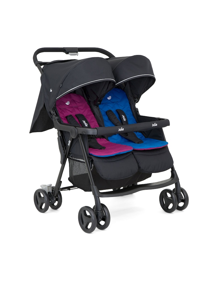Joie Pink Aire Twin Pushchair - Image 2 of 6