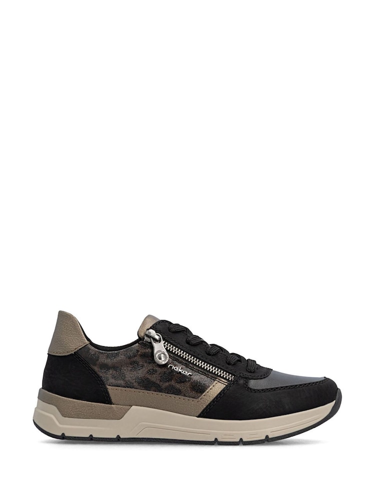 Rieker Metallic Lace-up & Zip Trainers - Image 1 of 7 Rieker Metallic Lace-up & Zip Trainers - Image 1 of 7