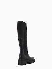 Dune London Black High Leg Tesa Chelsea Boots - Image 4 of 5