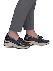 Rieker Black Elasticated Shoes - Image 1 of 6