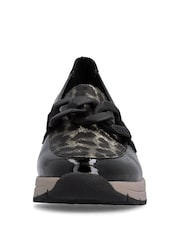 Rieker Black Elasticated Shoes - Image 3 of 6