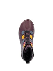 Rieker Purple Elasticated & Inside Zip Boots - Image 6 of 7