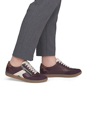 Rieker Purple Lace-Up & Zipper Trainers - Image 1 of 7