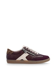 Rieker Purple Lace-Up & Zipper Trainers - Image 2 of 7