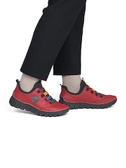 Rieker Red Elasticated Shoes - Image 1 of 7