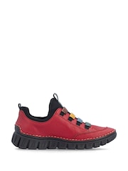 Rieker Red Elasticated Shoes - Image 2 of 7