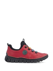 Rieker Red Elasticated Shoes - Image 3 of 7