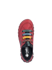 Rieker Red Elasticated Shoes - Image 4 of 7