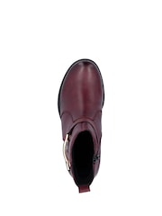 Rieker Brown Boots Inside Zip - Image 6 of 7