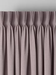 Mauve Purple Soft Velour Made To Measure Curtains - Image 6 of 9