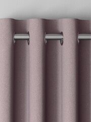 Mauve Purple Soft Velour Made To Measure Curtains - Image 7 of 9